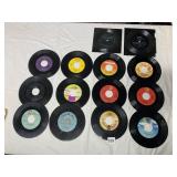 ASSORTED 45 RPM VINYL RECORDS, MIXED GENRES,