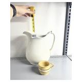 MELLOR & CO. CERAMIC PITCHER, UTILITY MUG.