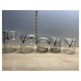 ATLAS WIRE BAIL CANNING JARS, E-Z SEAL & WHOLE