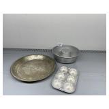 REAL-PIE PIE PAN, JELLO GELATIN MOLD, INDIVIDUAL