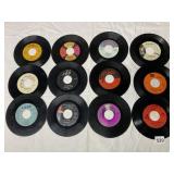 ASSORTED LOT OF VTG 45 RPM VINYL RECORDS, VARIOUS