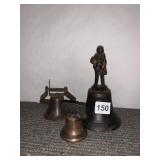 ASSORTED CAST IRON AND BRASS-TONE DECORATIVE