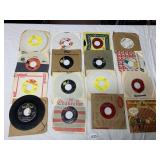 ASSORTED VTG 45 RPM VINYL RECORDS, MULTIPLE