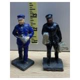 VTG JAPAN PAINTED METAL UNIFORMED FIGURES (2).