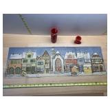 VTG GERMAN ADVENT CALENDAR W/ GLITTER, ROSBRO