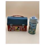 THERMOS VTG METAL BARN LUNCHBOX W/ MATCHING