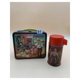 ALADDIN BONANZA VTG METAL LUNCHBOX & THERMOS SET.