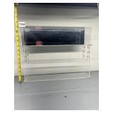 ACRYLIC TWO-TIER DISPLAY SHELF W/ TWISTED