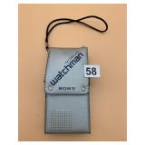 SONY WATCHMAN PORTABLE TV/RADIO, FM STEREO/AM,