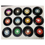 VTG ASSORTED 45 RPM VINYL RECORDS.