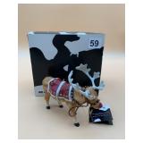 COW PARADE - MOODOLPH REINDEER FIGURINE, WESTLAND