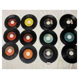 ASSORTED VTG 45 RPM VINYL RECORDS, VARIOUS