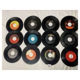 VINTAGE ASSORTED 45 RPM VINYL RECORDS, VARIOUS