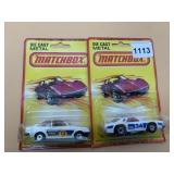 MATCHBOX VTG DIE CAST METAL CARS (2), NIB BLISTER