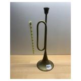SOLID BRASS DECORATIVE BUGLE, HAND CRAFTED IN