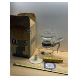 CORY VACUUM COFFEE MAKER, GLASS CONSTRUCTION, NIB