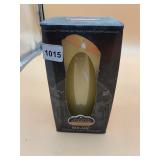 HOMEDICS SOLARE FLAMELESS IVORY CANDLE, REAL WAX,