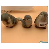 MARTHA STEWART CRAFTS - RESIN BIRD FIGURINES,