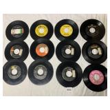 VTG 45 RPM VINYL RECORDS, ASSORTED RECORD LABELS.