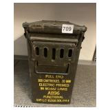 MILITARY SURPLUS AMMUNITION CAN, OLIVE DRAB