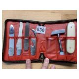 BARLOW STAINLESS JAPAN MANICURE GROOMING KIT,