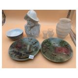 JAMESTOWN CHINA ALLEGRO BOWLS W/ GOLD RIM. STONE