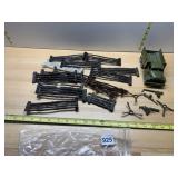 MAR TOYS VTG PLASTIC MILITARY TRUCK, RUSTIC FENCE