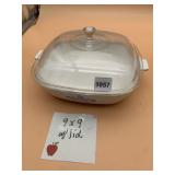 CORNINGWARE PYROCERAM CASSEROLE DISH, BLUE