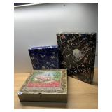 BRADLEY, KIMBALL DECORATIVE BOXES, METAL BISCUIT