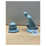 CERAMIC BOWLER & BOWLING PINS SALT PEPPER