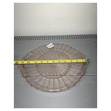 JEANETTE SIERRA PINK GLASS DOUBLE HANDLE SERVING