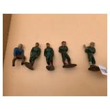 VINTAGE PAINTED CAST METAL FIGURES, ASSORTED