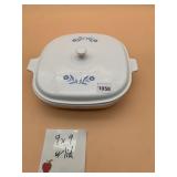 CORNING WARE CASSEROLE DISH W/LID, BLUE