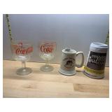 COCA-COLA GLASS GOBLETS (2), PHILMONT SCOUT RANCH