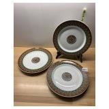 O.P.CO. SYRACUSE CHINA DUQUESNE CLUB PLATES (3),