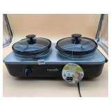 CROCK-POT DUO ELECTRIC SLOW COOKER W/ 2X 2.5 QT