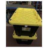 HDX 27 GALLON TOTES LIKE NEW CONDITON