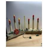 VINTAGE ELECTRIC CHRISTMAS LOG CANDLES,