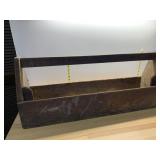 RUSTIC WOODEN TROUGH PLANTER, RECLAIMED WOOD