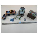 TONKA PICKUP TRUCK W/ JET SKI TRAILER, VTG