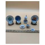 ASSORTED MINIATURE PORCELAIN SOUVENIR TEA SETS