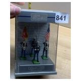 W. BRITAIN US MARINE CORPS METAL FIGURINES, HAND