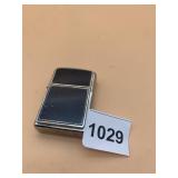 ZIPPO METAL WINDPROOF LIGHTER, BLACK PANEL