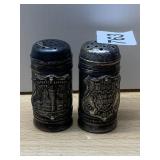 VTG METAL SALT & PEPPER SHAKERS PR, PITTSBURGH