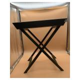 WOODEN FOLDING SERVING TRAY TABLE, CHRISTMAS
