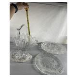 ASSORTED GLASS SERVING PIECES