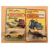 MATCHBOX SUPERFAST DIE-CAST VEHICLES (2), YELLOW