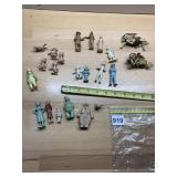 VTG CAST METAL FIGURINES, ASSORTED CHARACTERS,