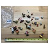 VTG PAINTED METAL FIGURINES, ASSORTED PEOPLE &