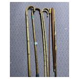 ASSORTED WOOD WALKING STICKS, BAMBOO